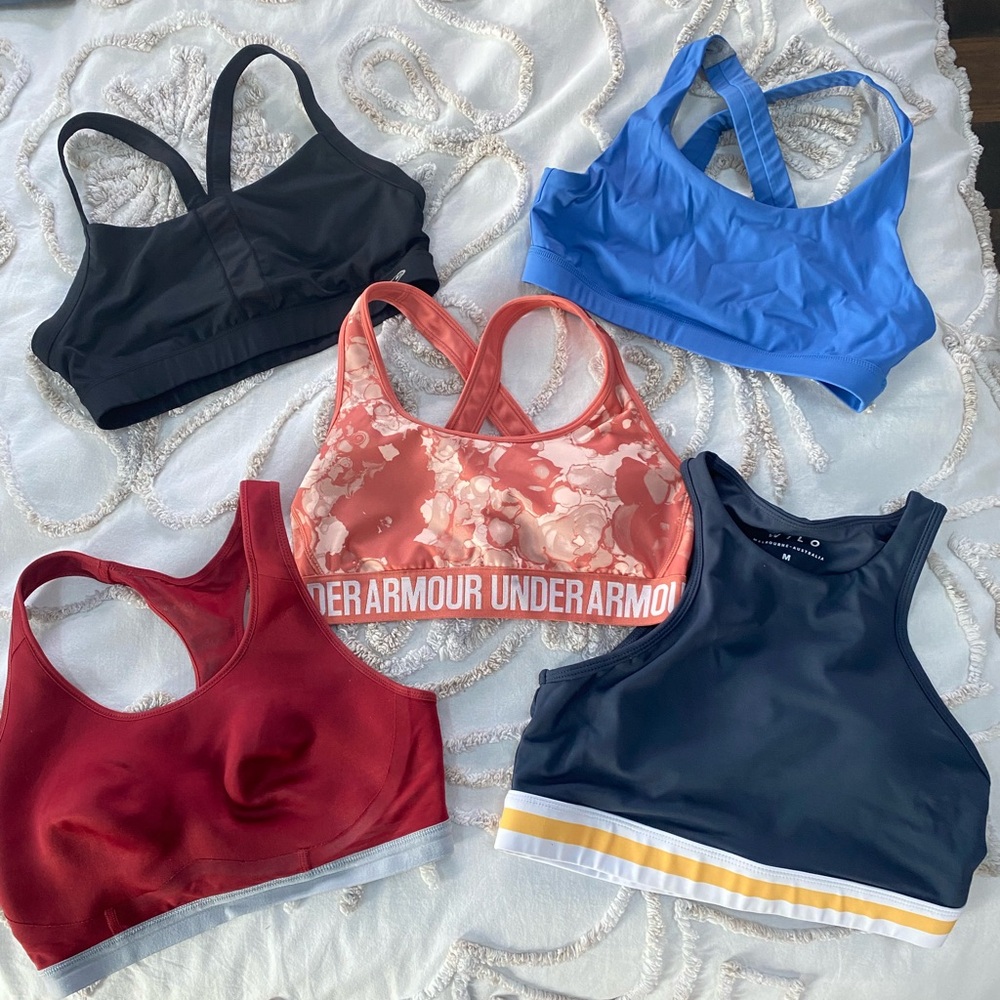 Sports bra bundle - Under Armour, Nike, Wilo, Champion Athletic, Born Primitive